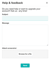 Submit questions and feedback form.