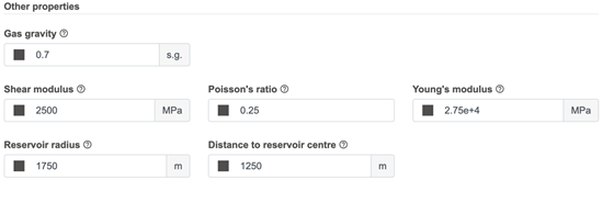 Reservoir stress model and other properties